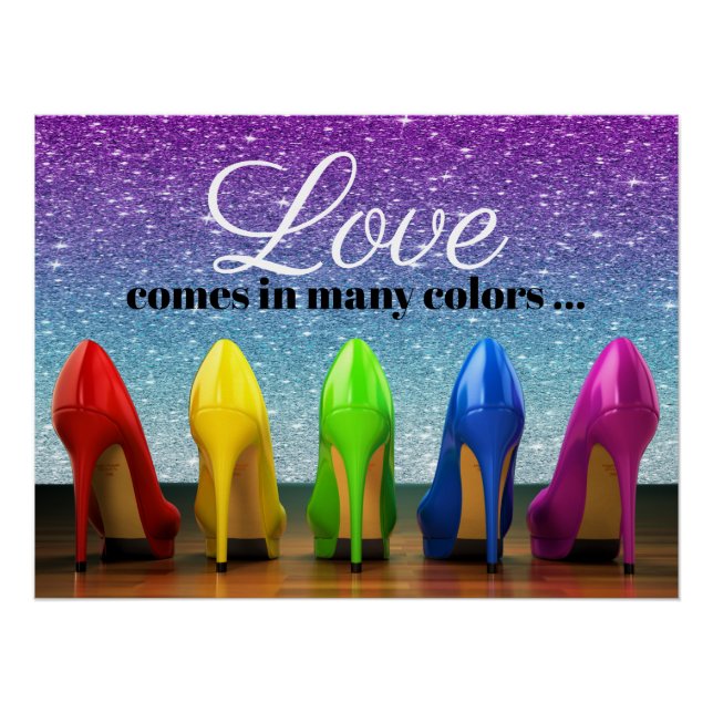 Poster de chaussures à talon élevé (Devant)