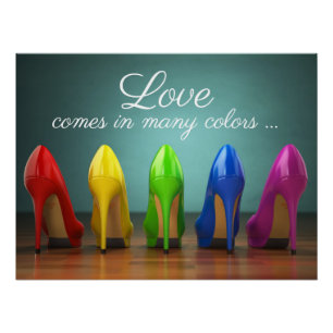 Poster de chaussures à talon élevé