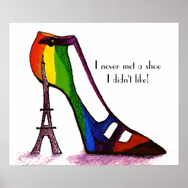 Poster de chaussures Tour Eiffel (Devant)