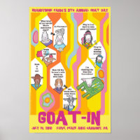 Poster de chèvre (11 po x 17 po)