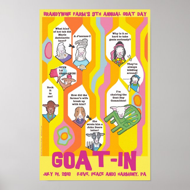Poster de chèvre (11 po x 17 po) (Devant)