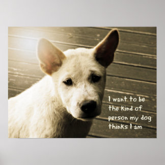 Poster de chien, cadeau Amoureux des chiens