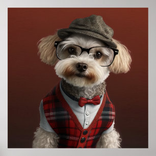 Poster de Chien Hipster de Maltipoa