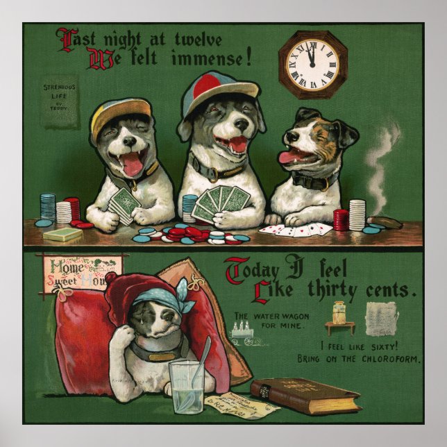 Poster de chiens (Devant)