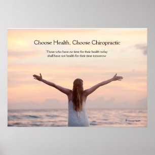 Poster de chiropratique en mer
