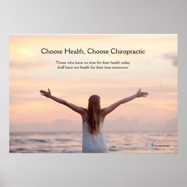 Poster de chiropratique en mer (Devant)