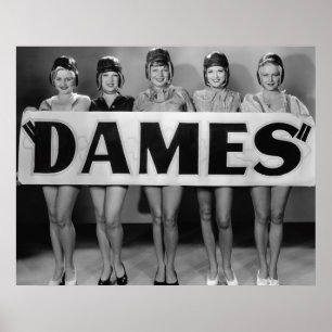 Poster de Chorus Girls Imprimer - Dames - 1706394.