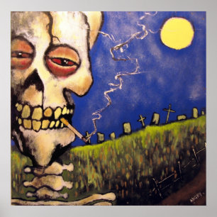 Poster de cimetière par Angry Johnny