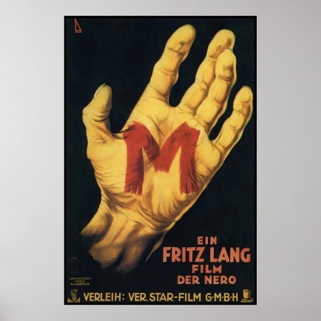 Poster de cinéma M Vintage 1931 (Devant)