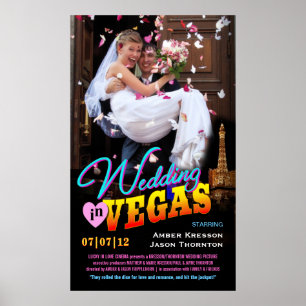 Poster de cinéma Mariage amusant Modèle photo pers