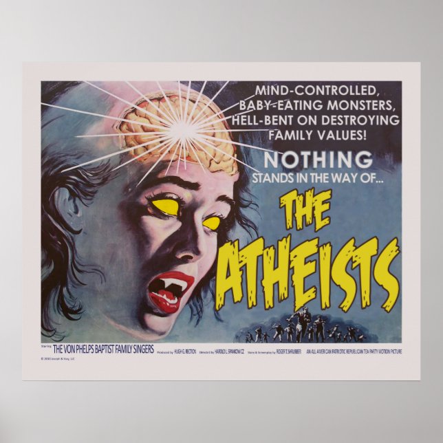 Poster de cinéma Spoof des athées (énorme) (Devant)