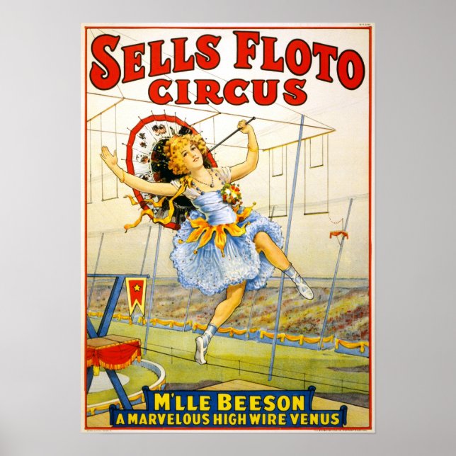 Poster de Circus Performance Vintage 1921 (Devant)