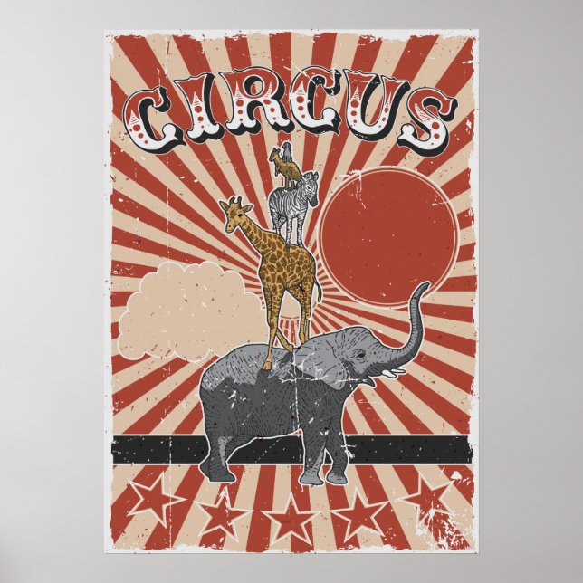 Poster de cirque personnalisé (Devant)