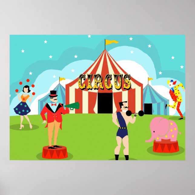 Poster de cirque vintage (Devant)