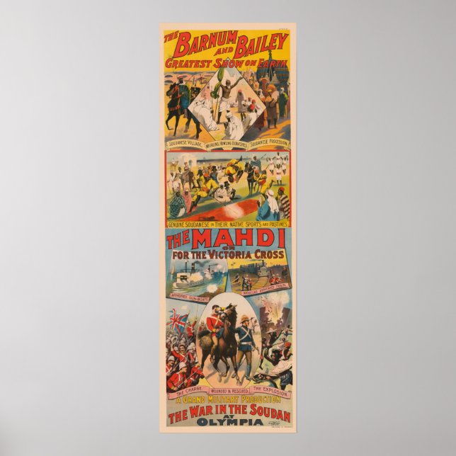Poster De Cirque vintage Du Mahdi (Devant)