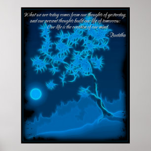 Poster de citation Bouddha Mind