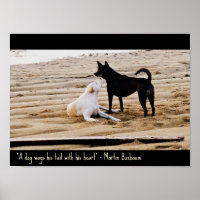 Poster de citation de chien