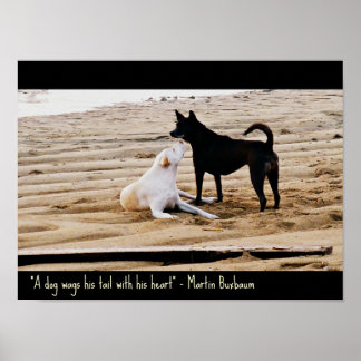 Poster de citation de chien