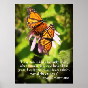 Poster de citation de deux papillons