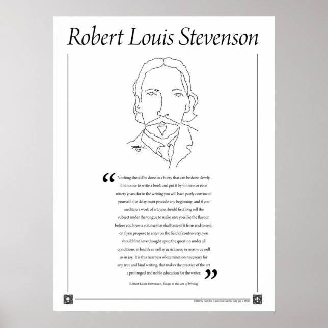 Poster de citation de Robert Louis Stevenson (Devant)