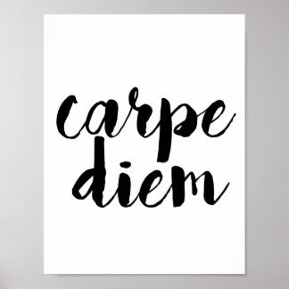 Poster de citation inspirationnelle Carpe Diem