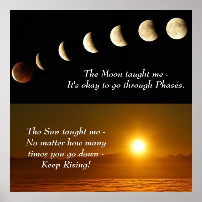 Poster de citation inspirationnelle Spirituelle Su (Devant)