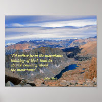 Poster de citation John Muir