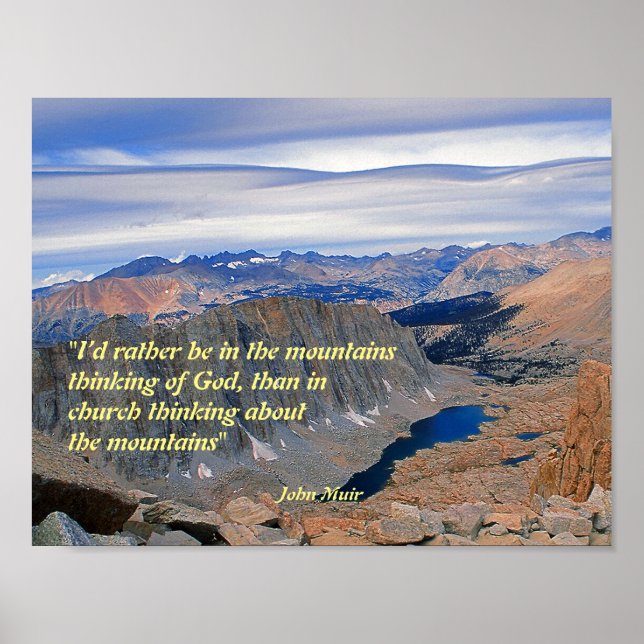 Poster de citation John Muir (Devant)
