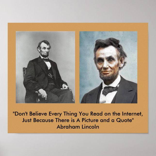 Poster de citation Lincoln ? (Devant)