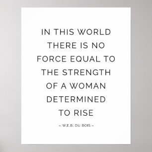 Poster de citation motivationnelle de la femme For