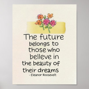 Poster de citation motivationnelle sur le mur de s