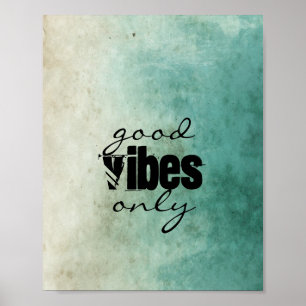 poster de citation shabby style chic bonne vibes s