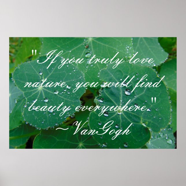 Poster de citation VanGogh (Devant)