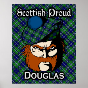 Poster de Clan Douglas Scottish Tartan
