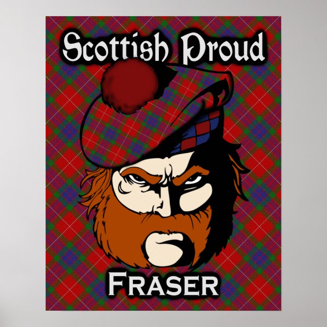 Poster de Clan Fraser Scottish Tartan (Devant)
