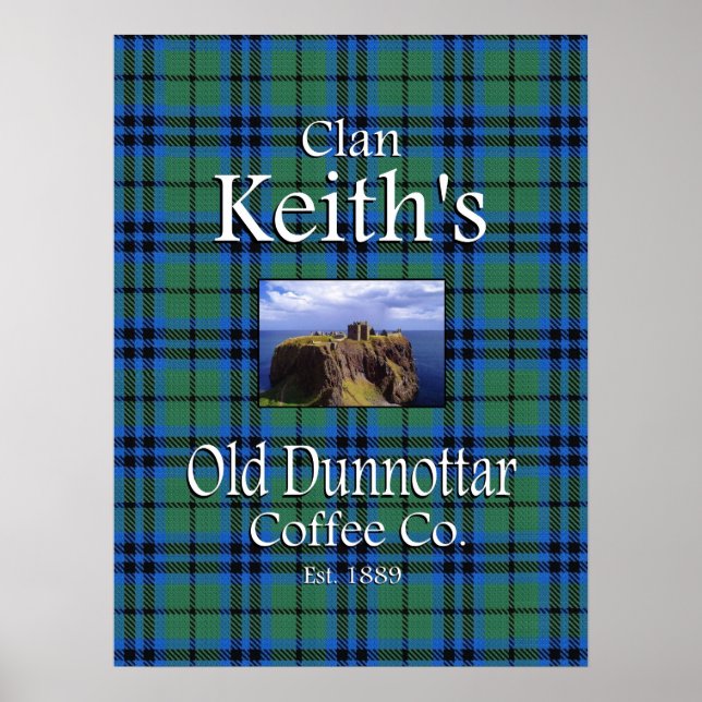 Poster de Clan Keith's Old Dunnottar Coffee Co. (Devant)