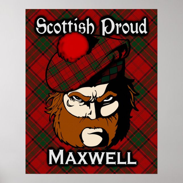 Poster de Clan Maxwell Scottish Tartan (Devant)