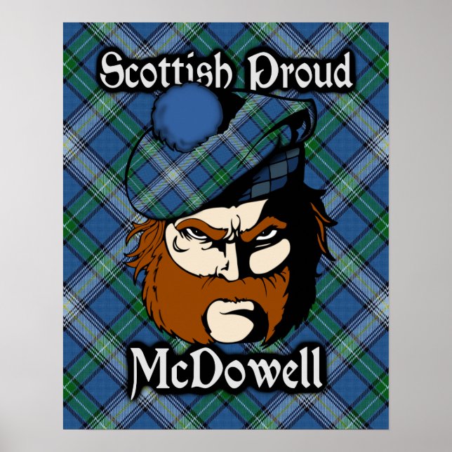 Poster de Clan McDowell Scottish Tartan (Devant)