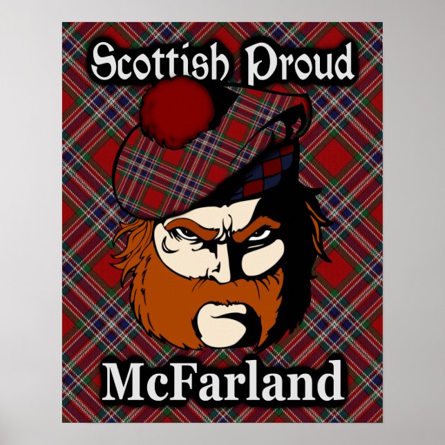 Poster de Clan McFarland Scottish Tartan (Devant)