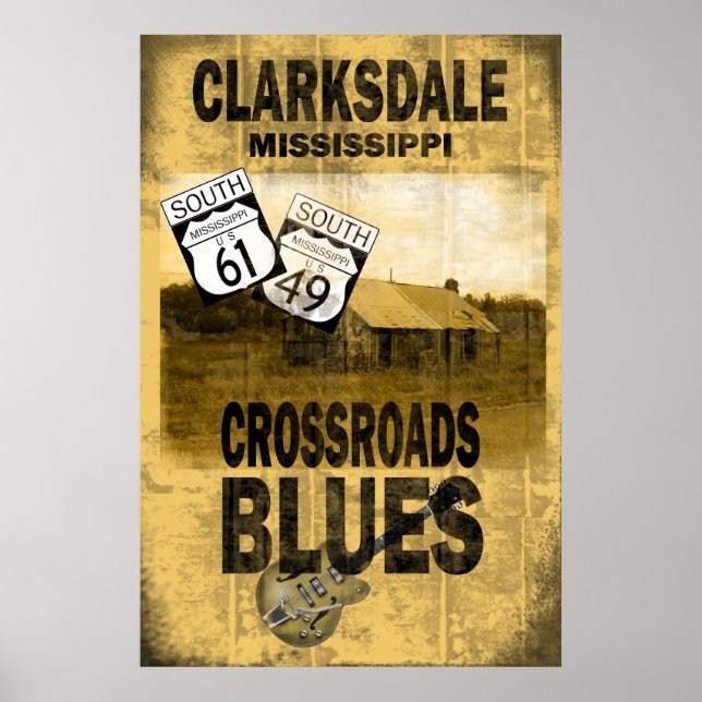 Poster de Clarksdale Mississippi Blues (Devant)