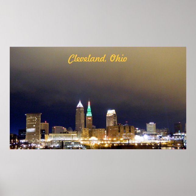Poster de Cleveland, OH Million Dollar View (Vert) (Devant)