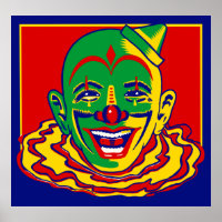 Poster de clown de cirque vintage