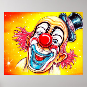 Poster de clown riant