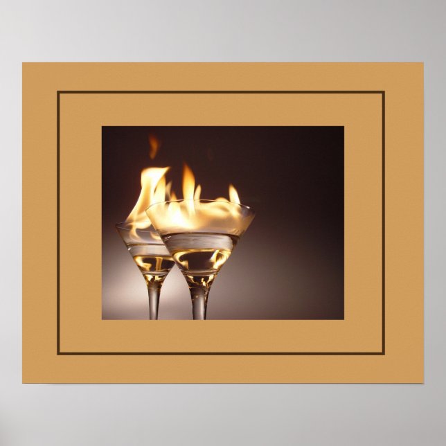 Poster de cocktails flamboyants (Devant)
