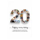 Poster de collage photo du 20e anniversaire person