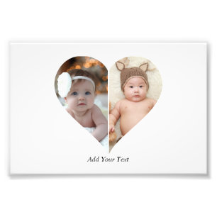 Poster de collage photo en forme de coeur 2