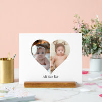 Poster de collage photo en forme de coeur 2