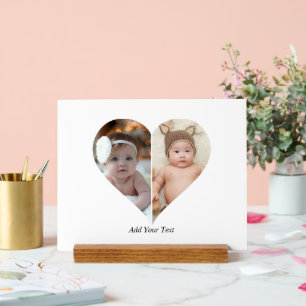 Poster de collage photo en forme de coeur 2