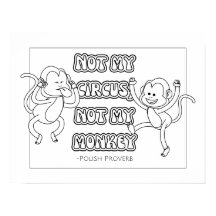 Poster de coloriage du proverbe polonais
