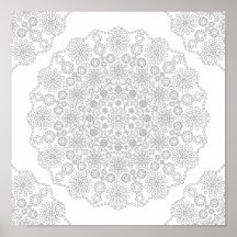Poster de coloriage - Motifs de points